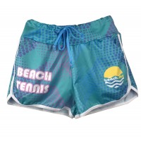 SHORTS BEACH.ME DOTS W - VERDE/ROXA